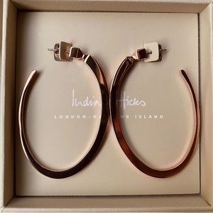 ❤️INDIA HICKS LETICIA HOOP EARRINGS ROSE GOLD